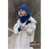 Blue Medieval Hood & Mittens Set