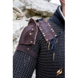 Woodsman Suede Shoulder Armour
