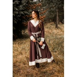 Vestido Vikingo Jorunn/Marrón/Natural