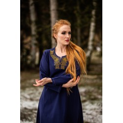 Vestido vikingo Aslaug Azul