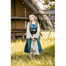 Vestido medieval de algodón "Ilse"