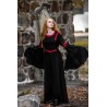Vestido con capucha de viscosa "Isolda"