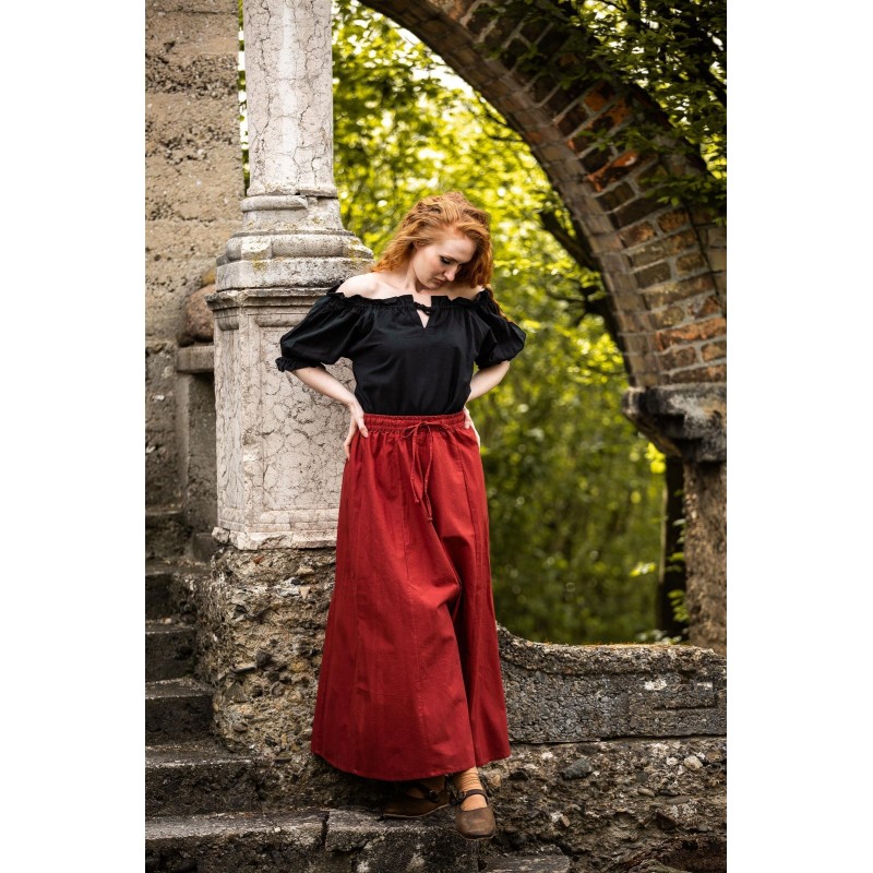 Blusa medieval de manga corta "Verena" Blusa medieval de manga corta "Verena"