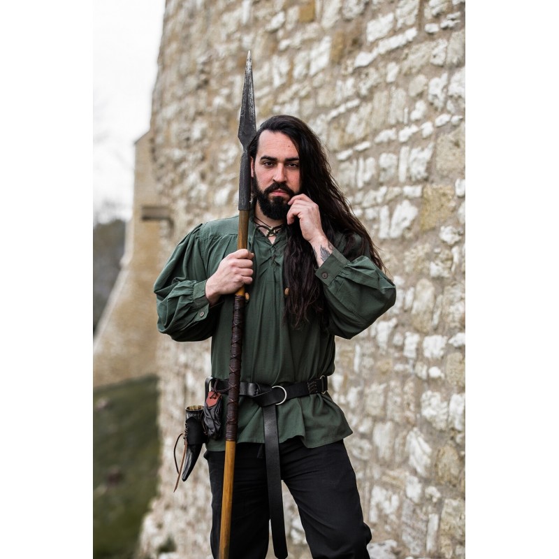 Típica Camisa medieval de cuello alto con cordones "Friedrich" Típica Camisa medieval de cuello alto con cordones "Friedrich"