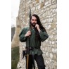 Típica Camisa medieval de cuello alto con cordones "Friedrich"