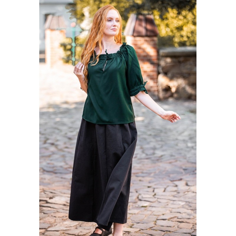 Blusa medieval de manga corta "Vera" Blusa medieval de manga corta "Vera"