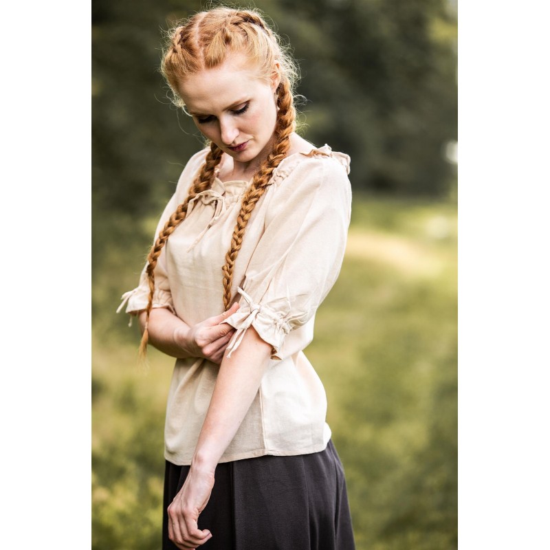 Blusa medieval de manga corta "Vera" Blusa medieval de manga corta "Vera"