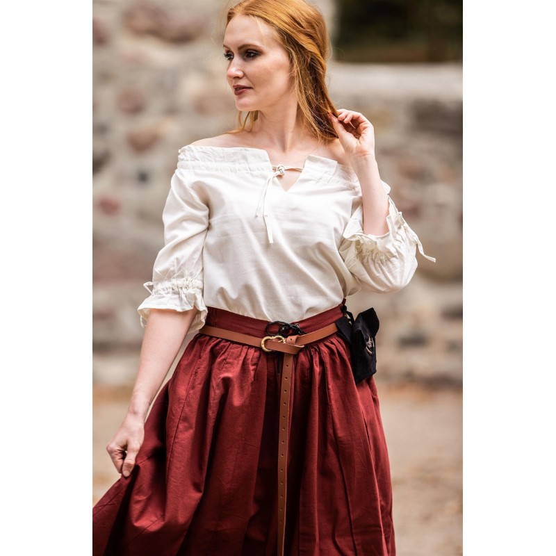 Blusa medieval de manga corta "Vera" Blusa medieval de manga corta "Vera"