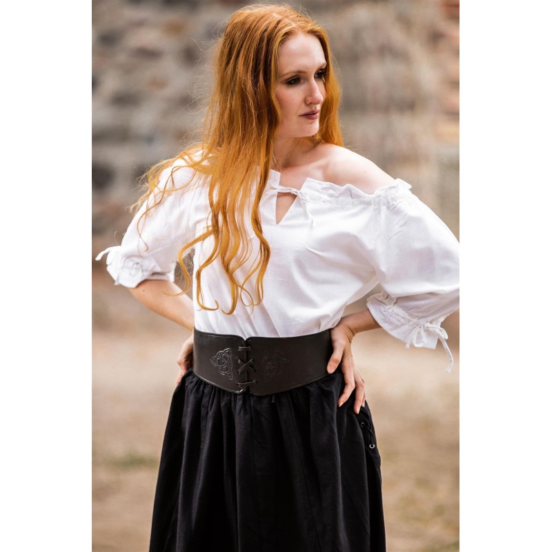 Blusa medieval de manga corta "Vera" Blusa medieval de manga corta "Vera"